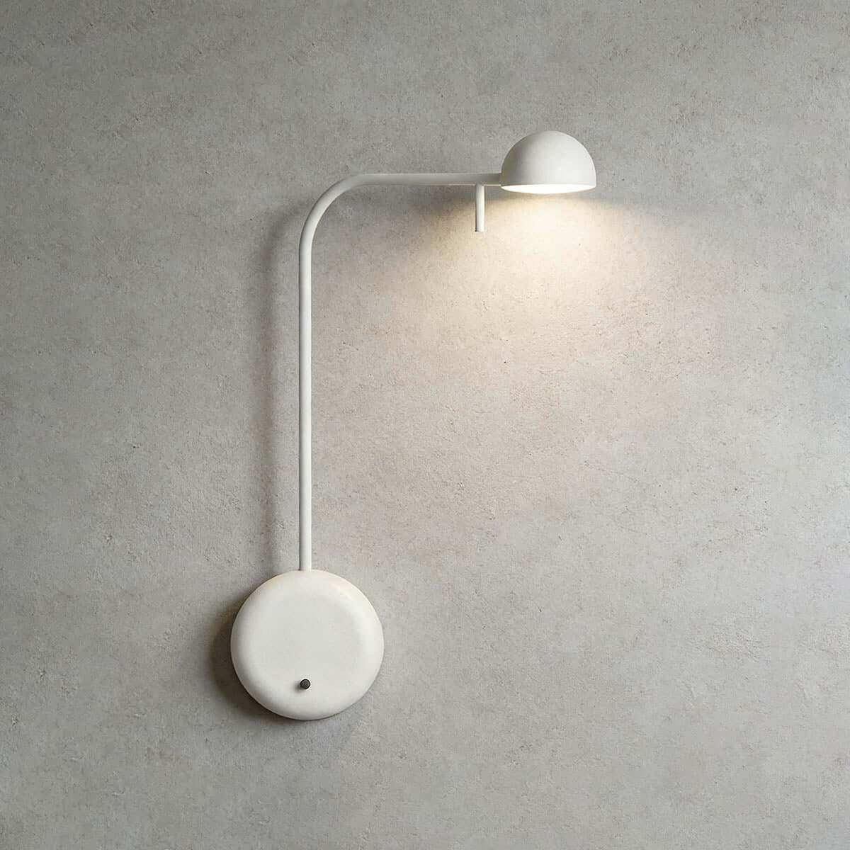 Disc Base koepelvormige wandlamp