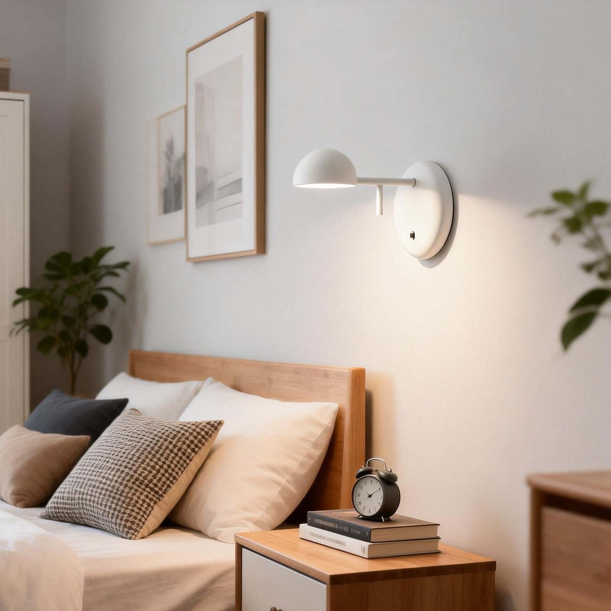 Disc Base koepelvormige wandlamp