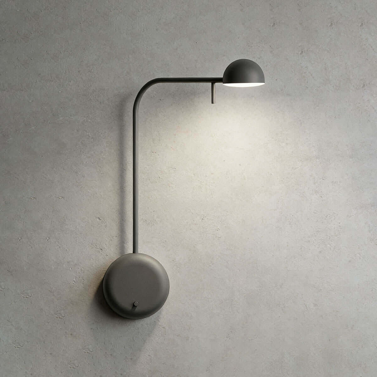 Disc Base koepelvormige wandlamp