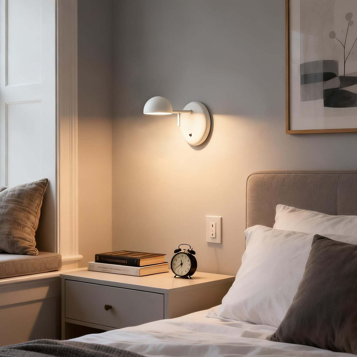 Disc Base koepelvormige wandlamp