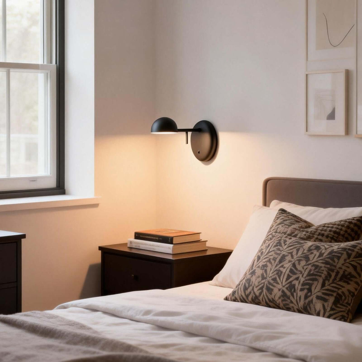 Disc Base koepelvormige wandlamp