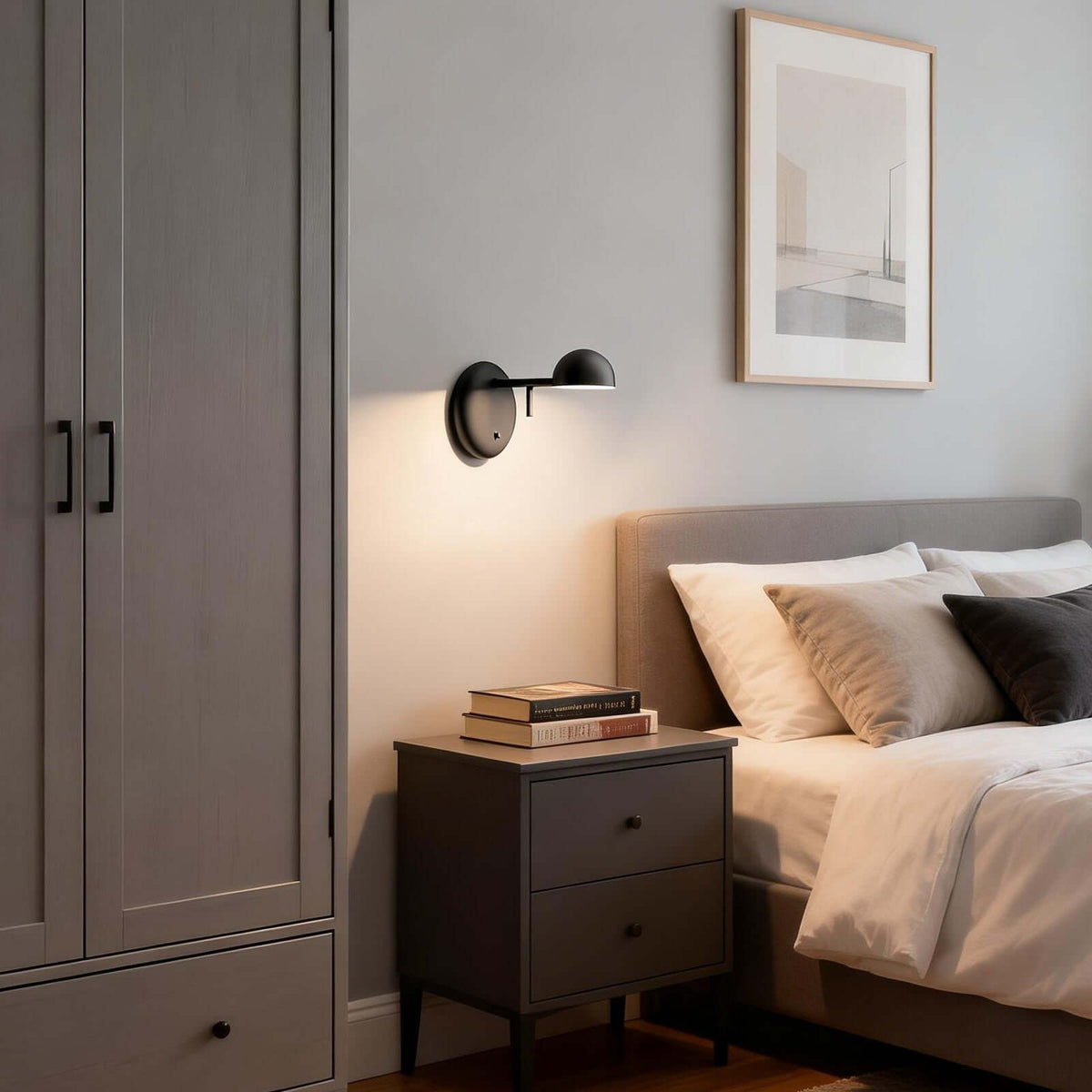 Disc Base koepelvormige wandlamp