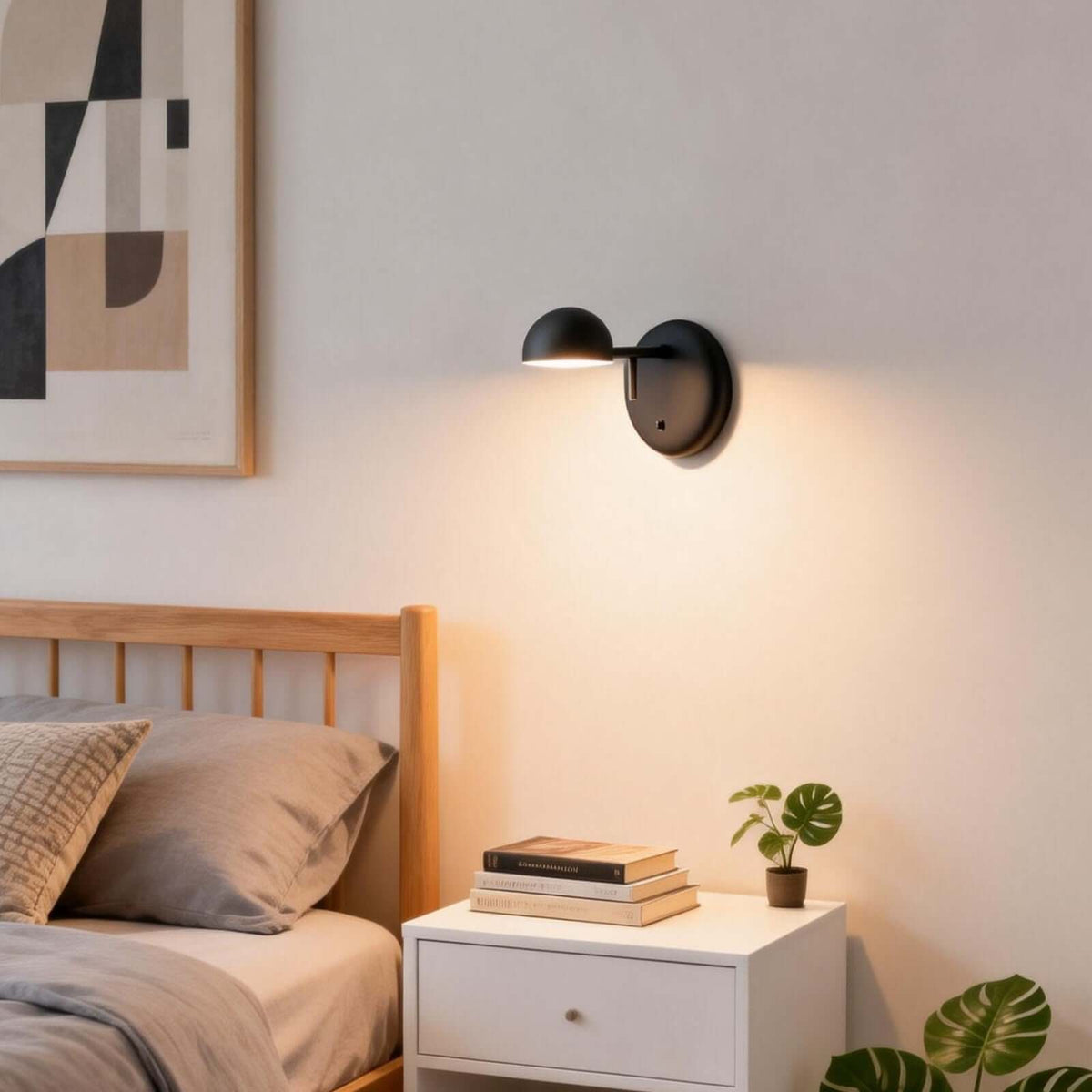 Disc Base koepelvormige wandlamp