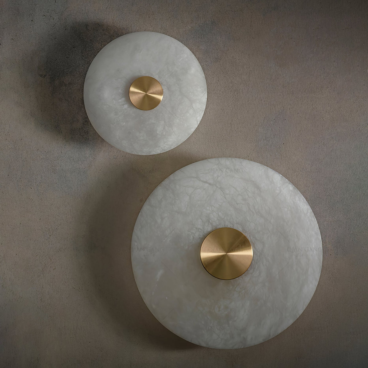 Selina Minimalistische plafondlamp van albast