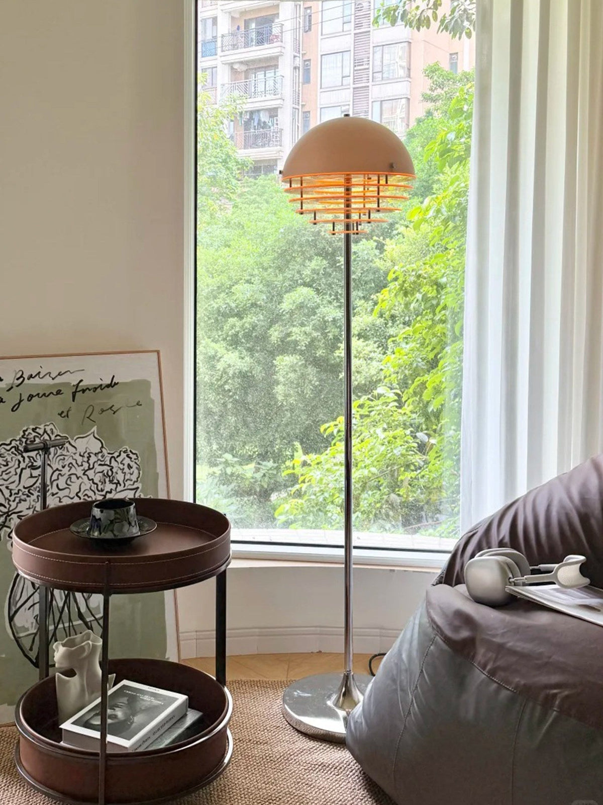 Calirena koepelvormige Louver vloerlamp