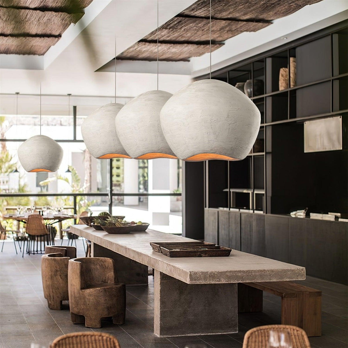 Aursore Moderne minimalistische hanglamp met Noorse stijl en composiet koepel
