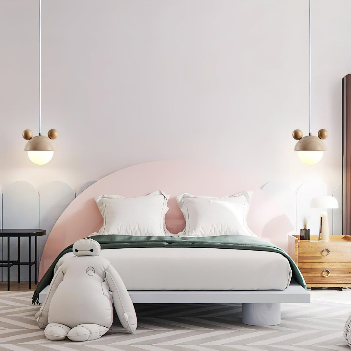 Lyraeus Mickey-hanglamp van travertin