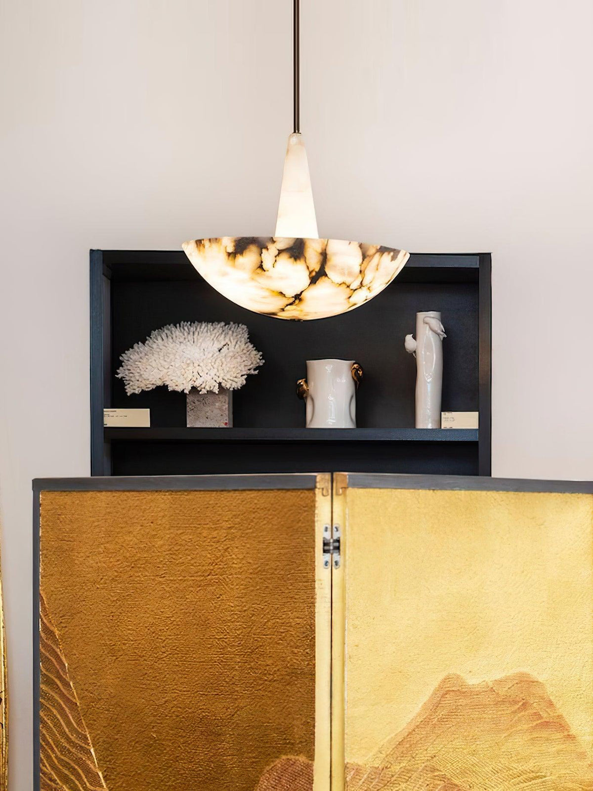Umiros hanglamp van albast