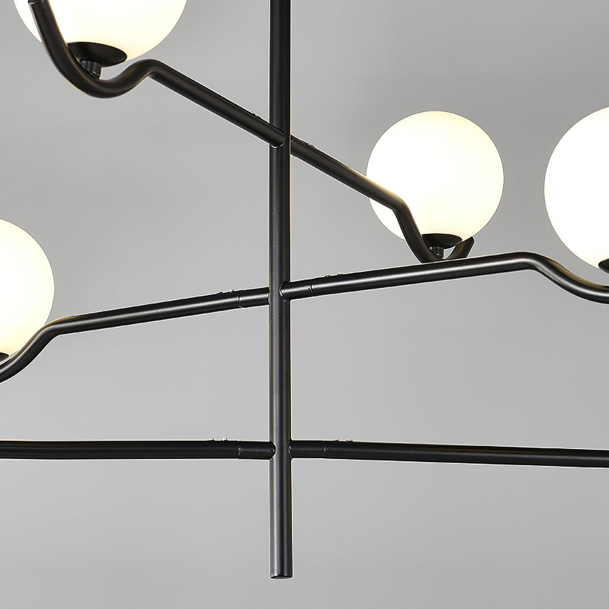 Kominex hanglamp met zwart glasframe