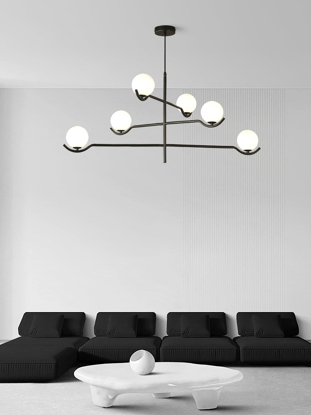 Kominex hanglamp met zwart glasframe
