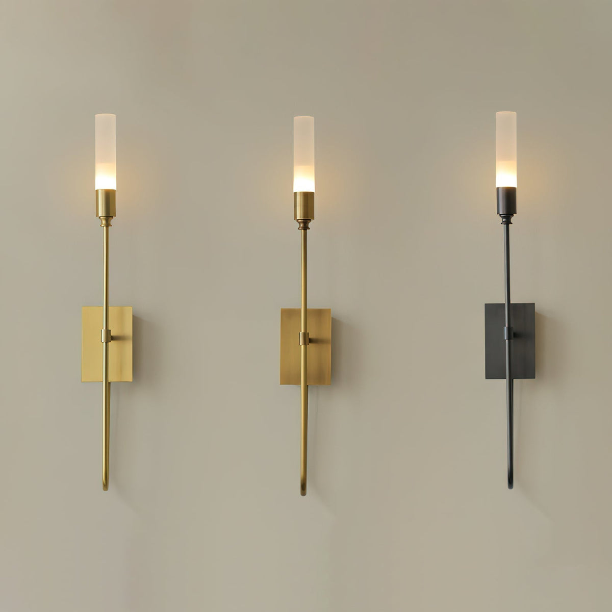 Yvori wandlamp met dubbele staaf minimalistisch