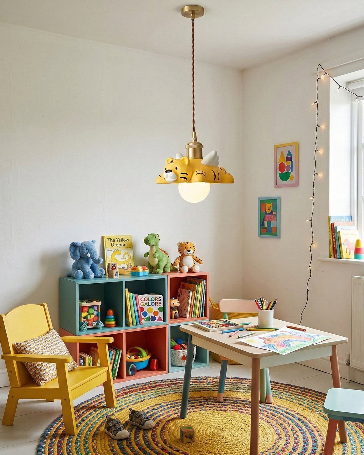 Orelelena hanglamp met vorm van een vleugentiger