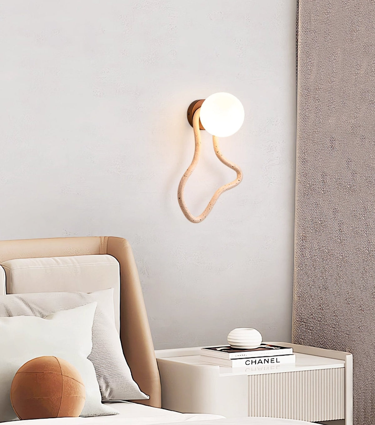 Meldox travertin wandlamp