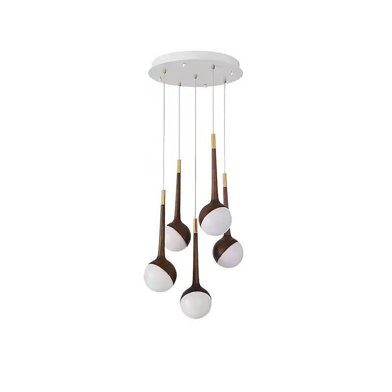 Rivenian kroonluchter met acryldruppels en LED