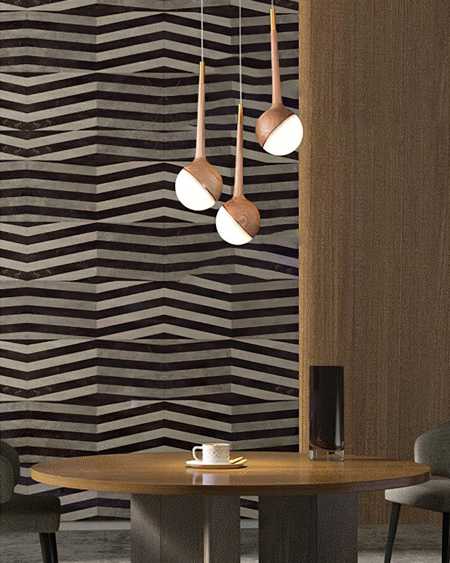 Rivenian kroonluchter met acryldruppels en LED