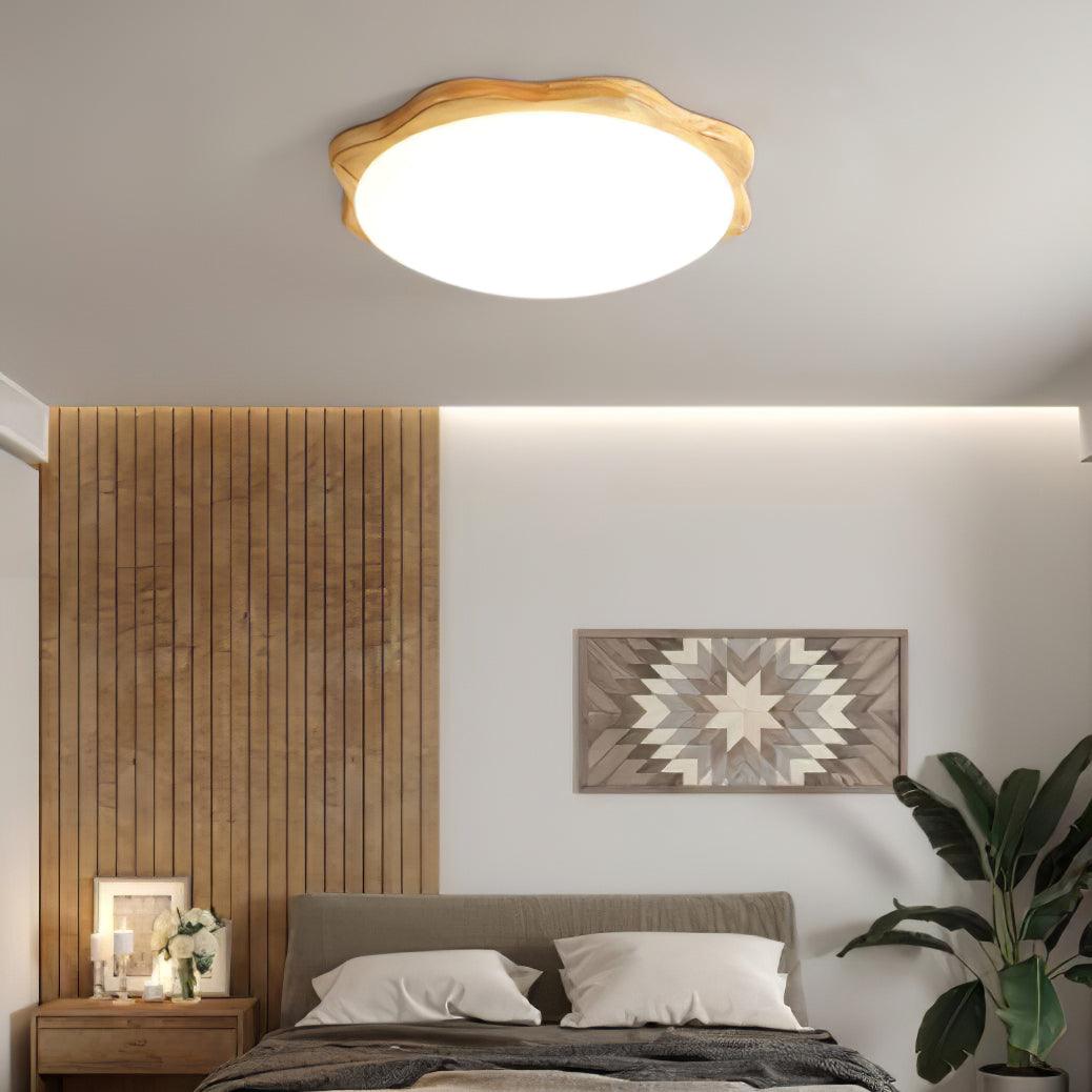 Myshae Moderne minimalistische plafondlamp van rubberhout