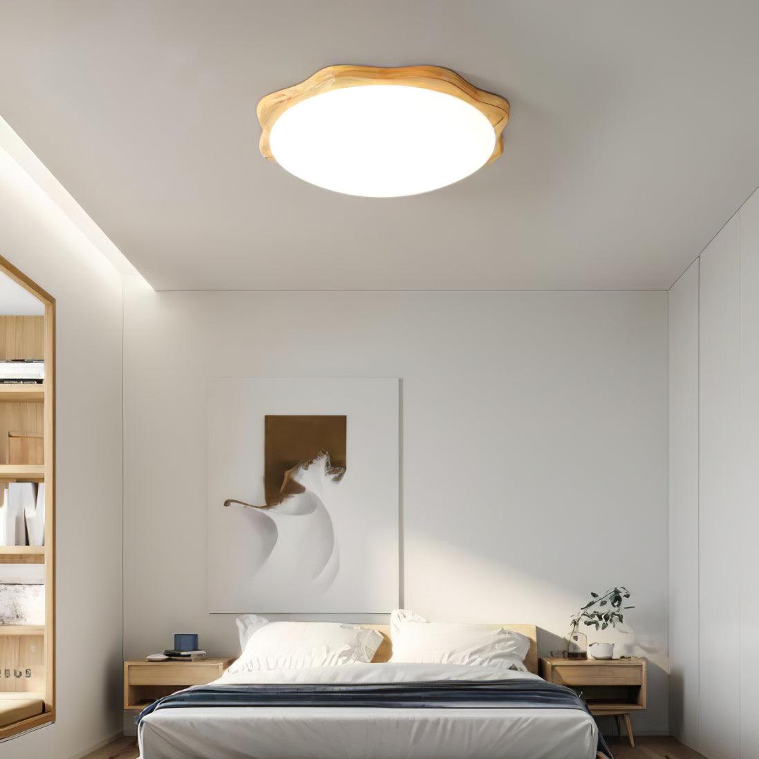 Myshae Moderne minimalistische plafondlamp van rubberhout