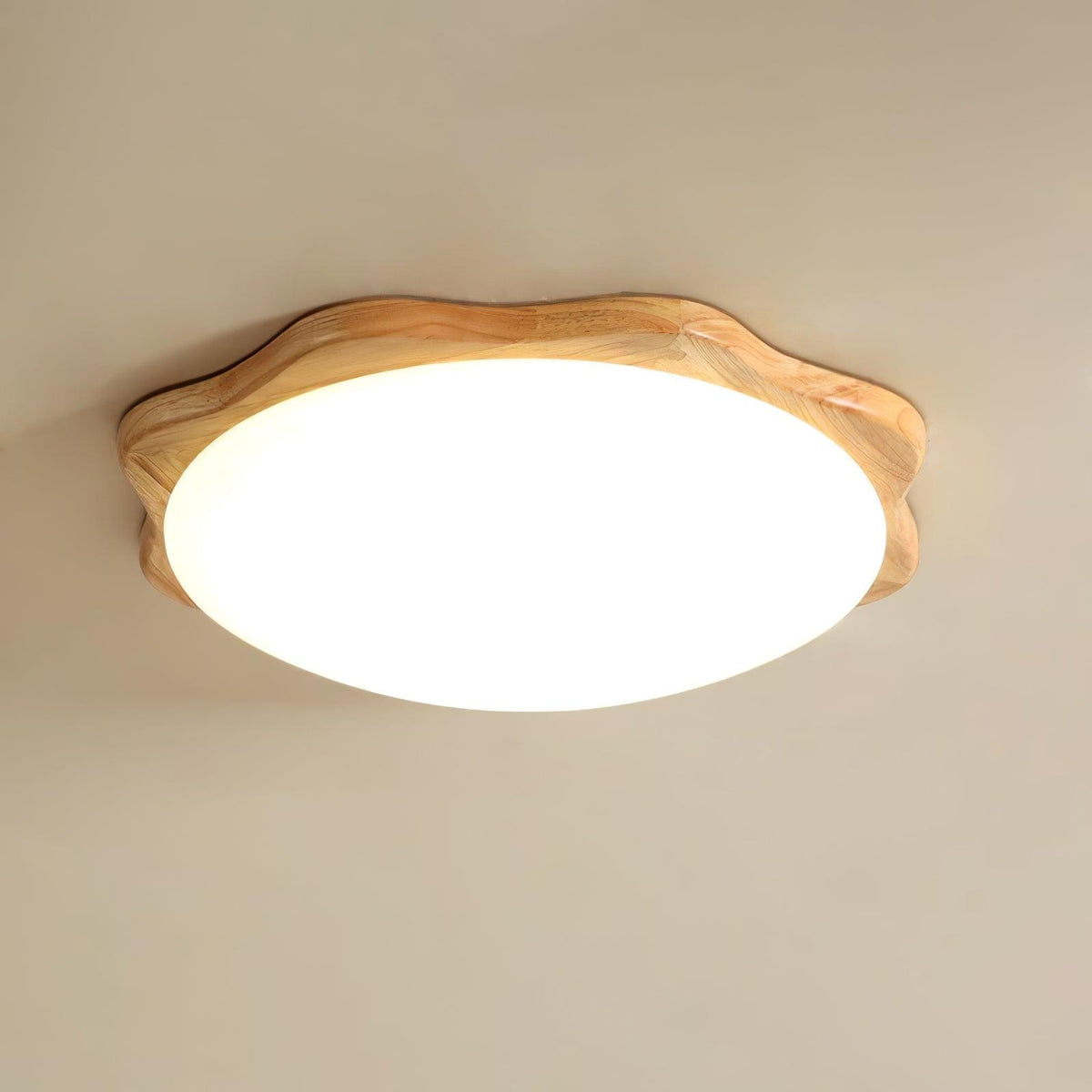 Myshae Moderne minimalistische plafondlamp van rubberhout