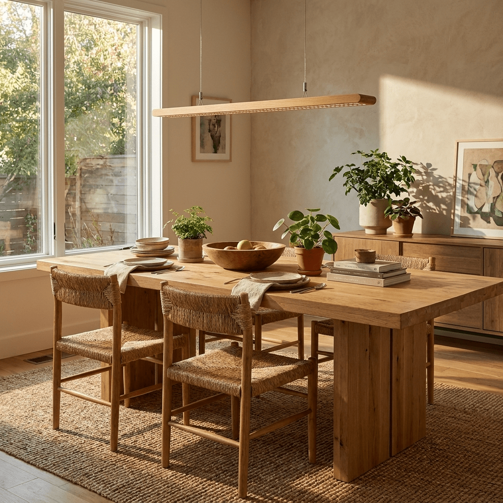 Dual Louver hout Linear hanglamp