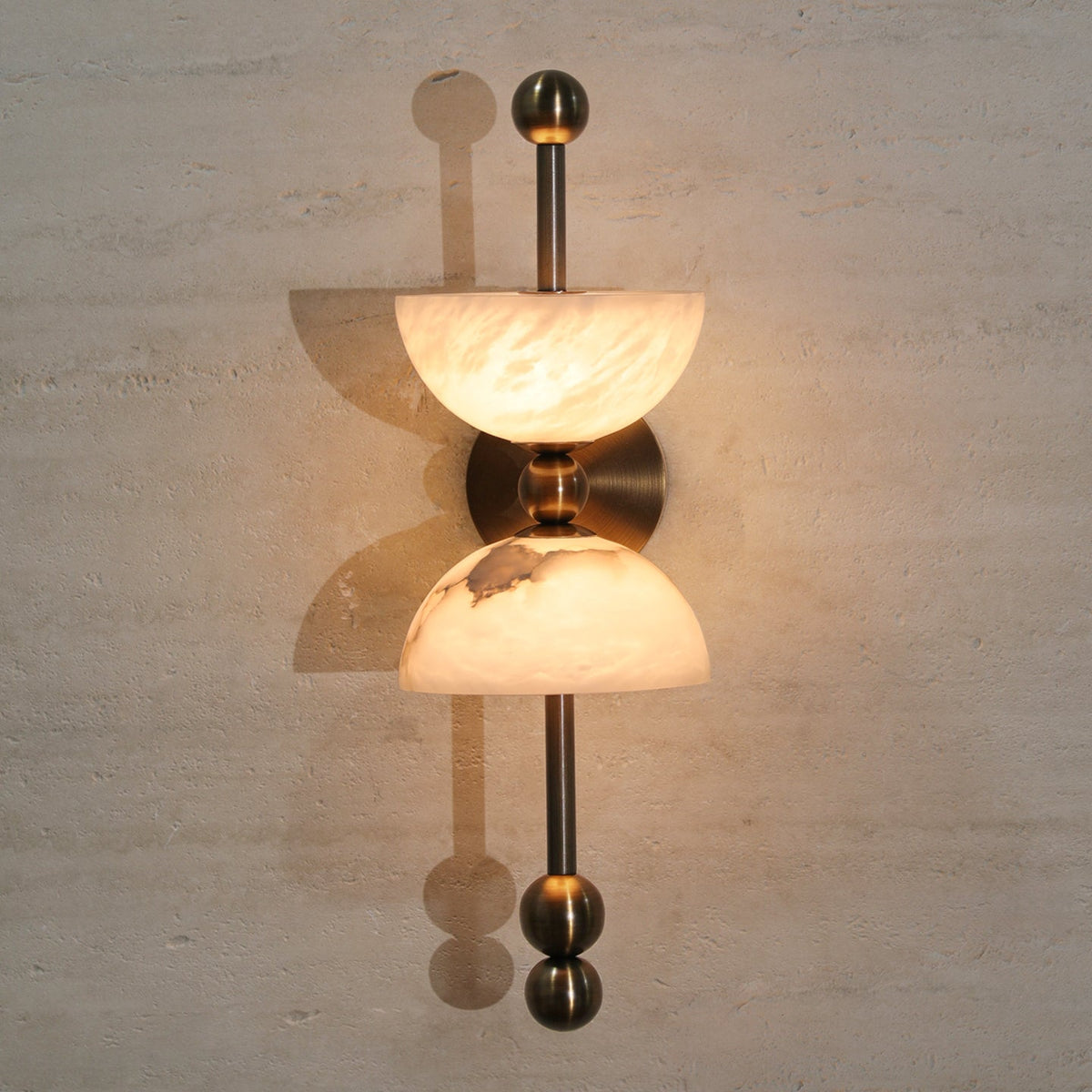 Seraphin albasten wandlamp