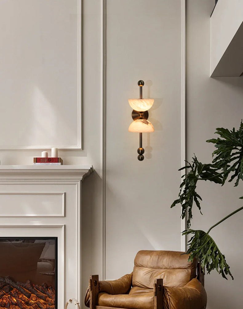 Seraphin albasten wandlamp
