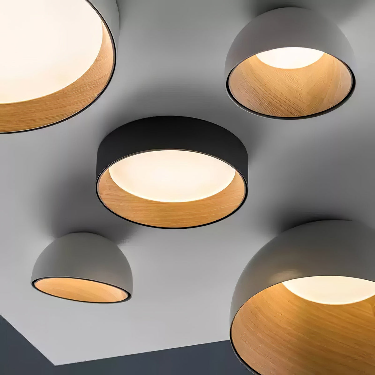 Denvir Moderne minimalistische ronde plafondlamp