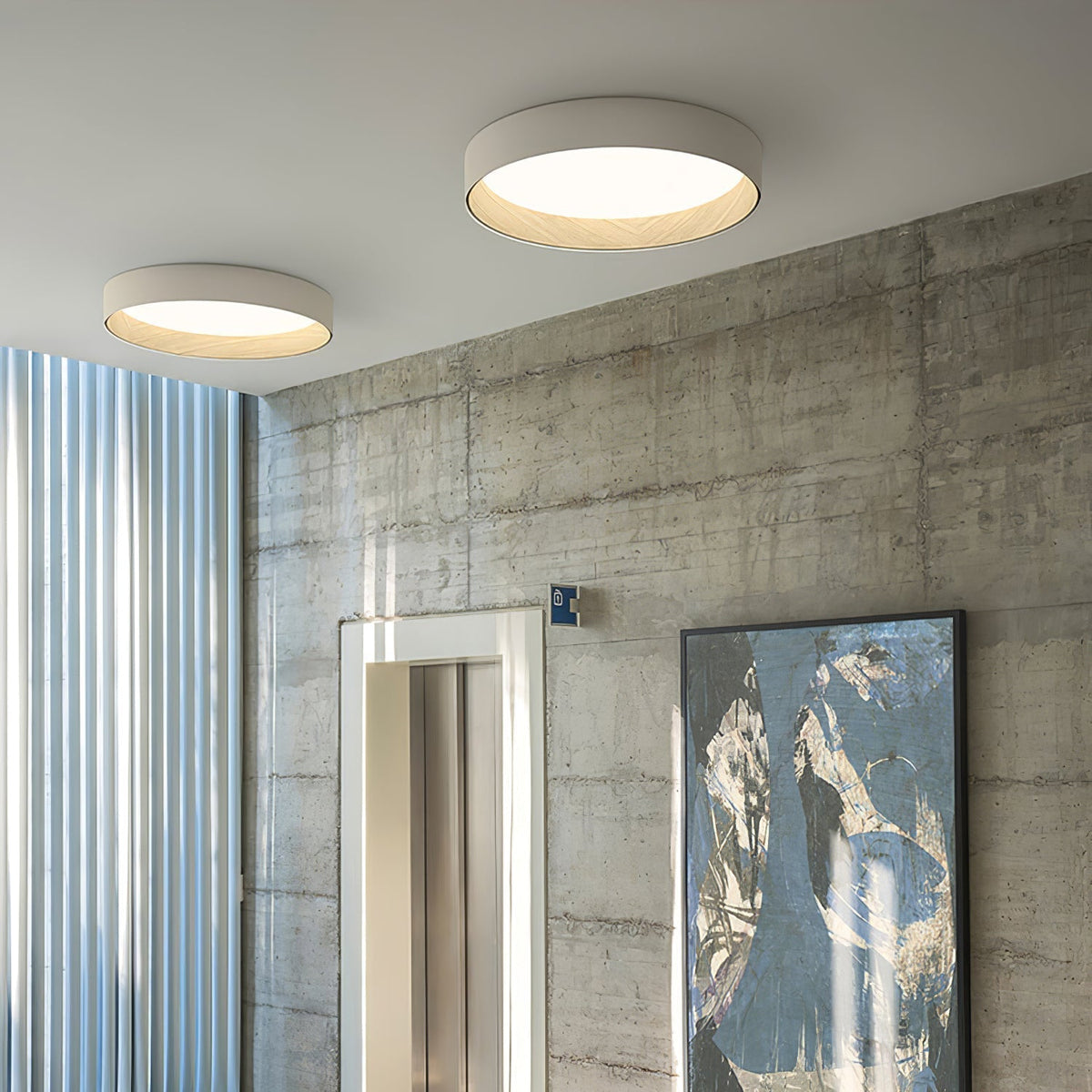 Denvir Moderne minimalistische ronde plafondlamp