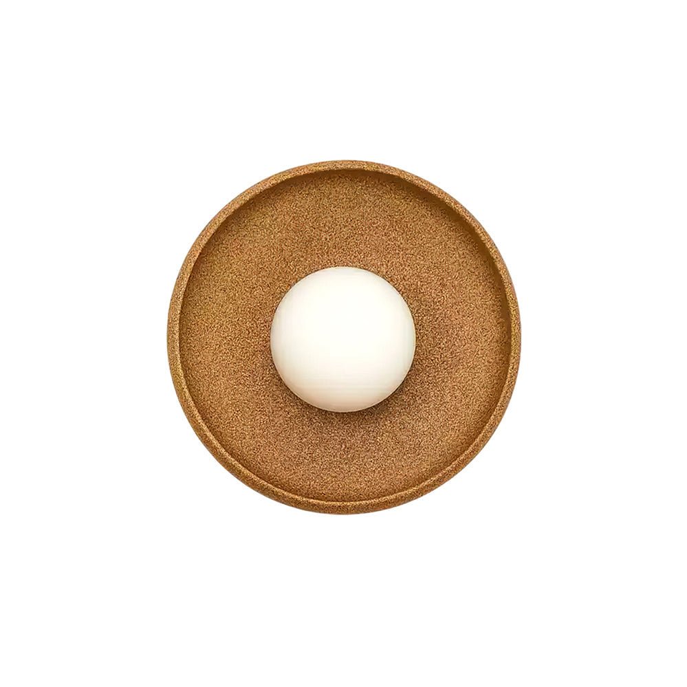 Civarir moderne minimalistische ronde wandlamp van glas en keramiek