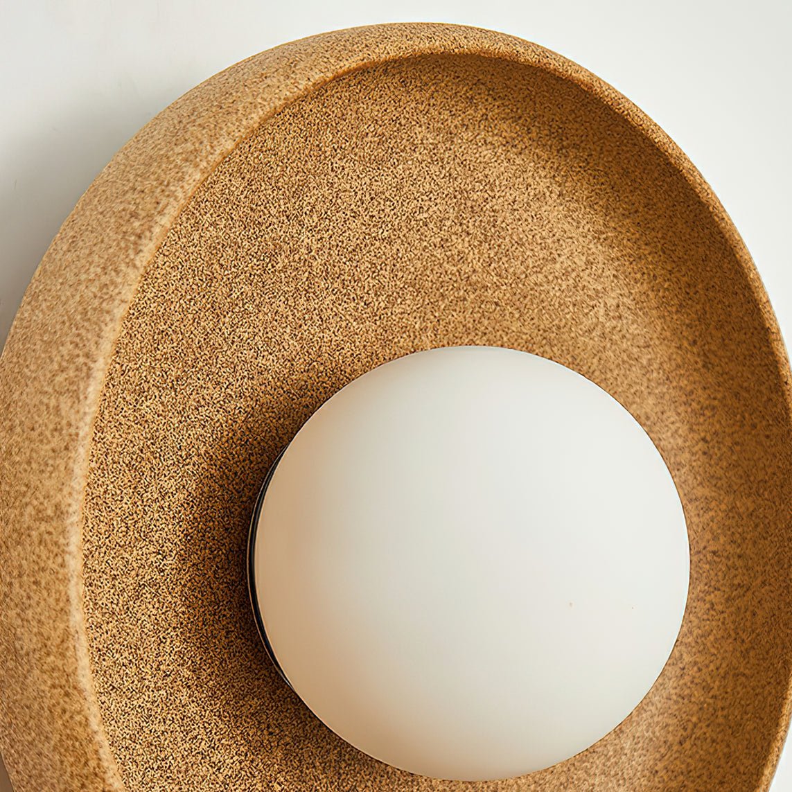 Civarir moderne minimalistische ronde wandlamp van glas en keramiek