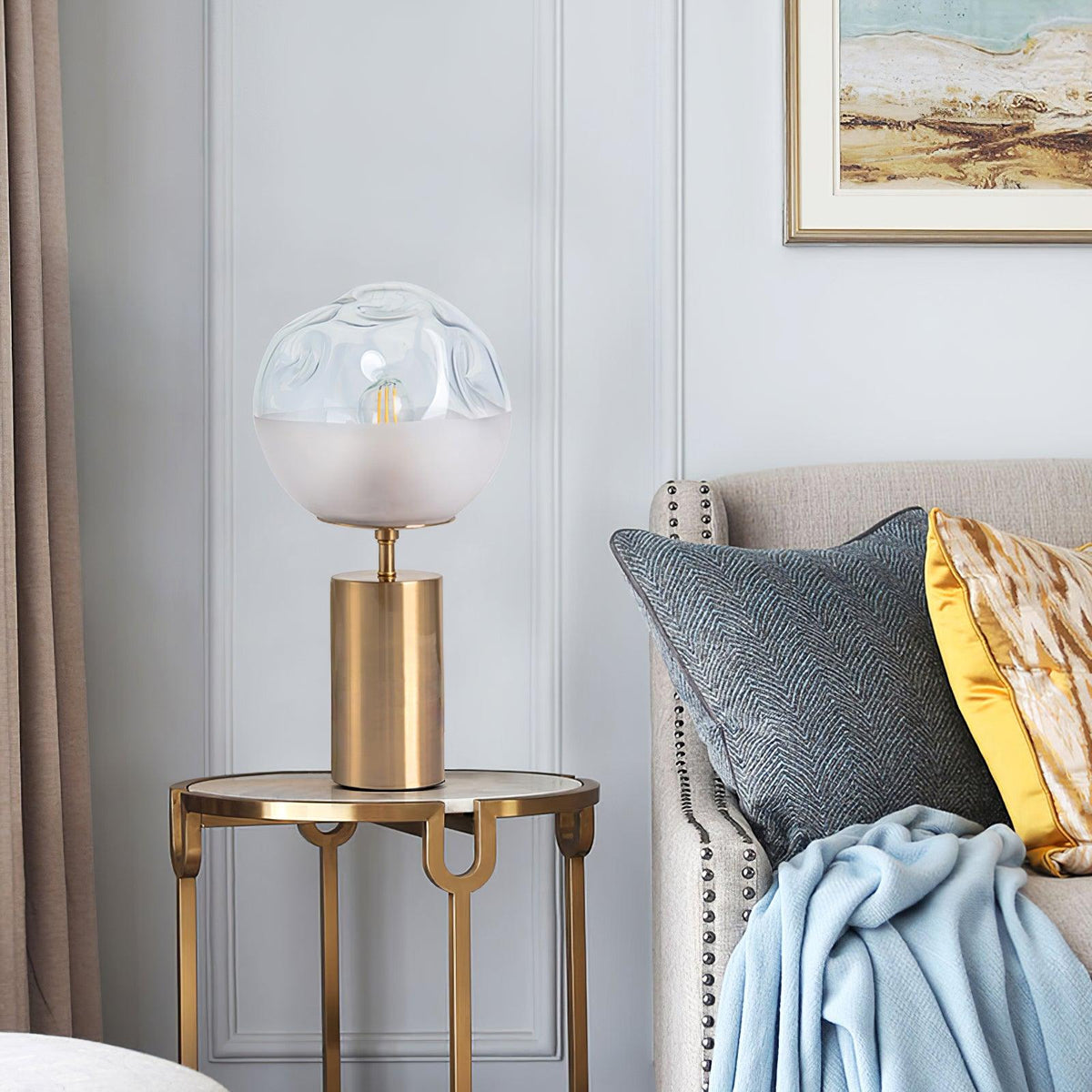 Aurea klassiek Glas Tafellamp