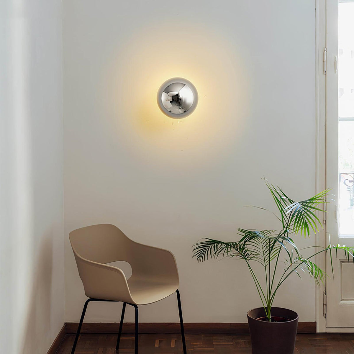 Virixy Moderne minimalistische wandlamp met bolvormige kap