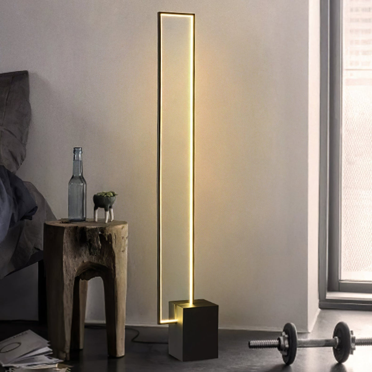 Keloza aluminium vloerlamp