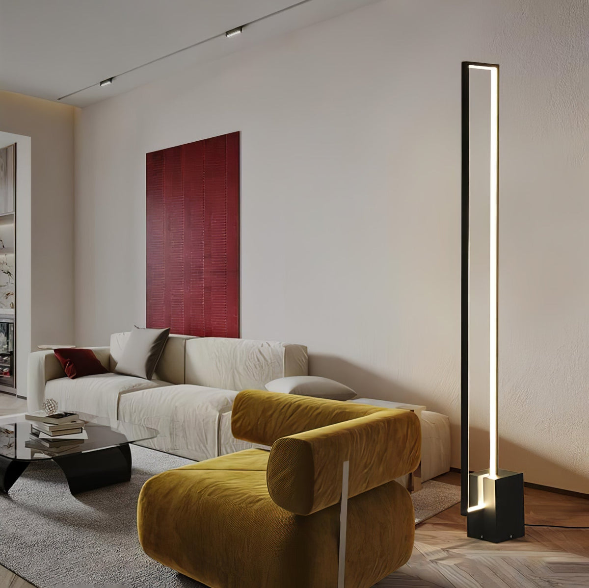 Keloza aluminium vloerlamp