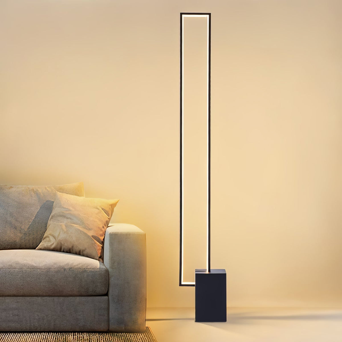 Keloza aluminium vloerlamp