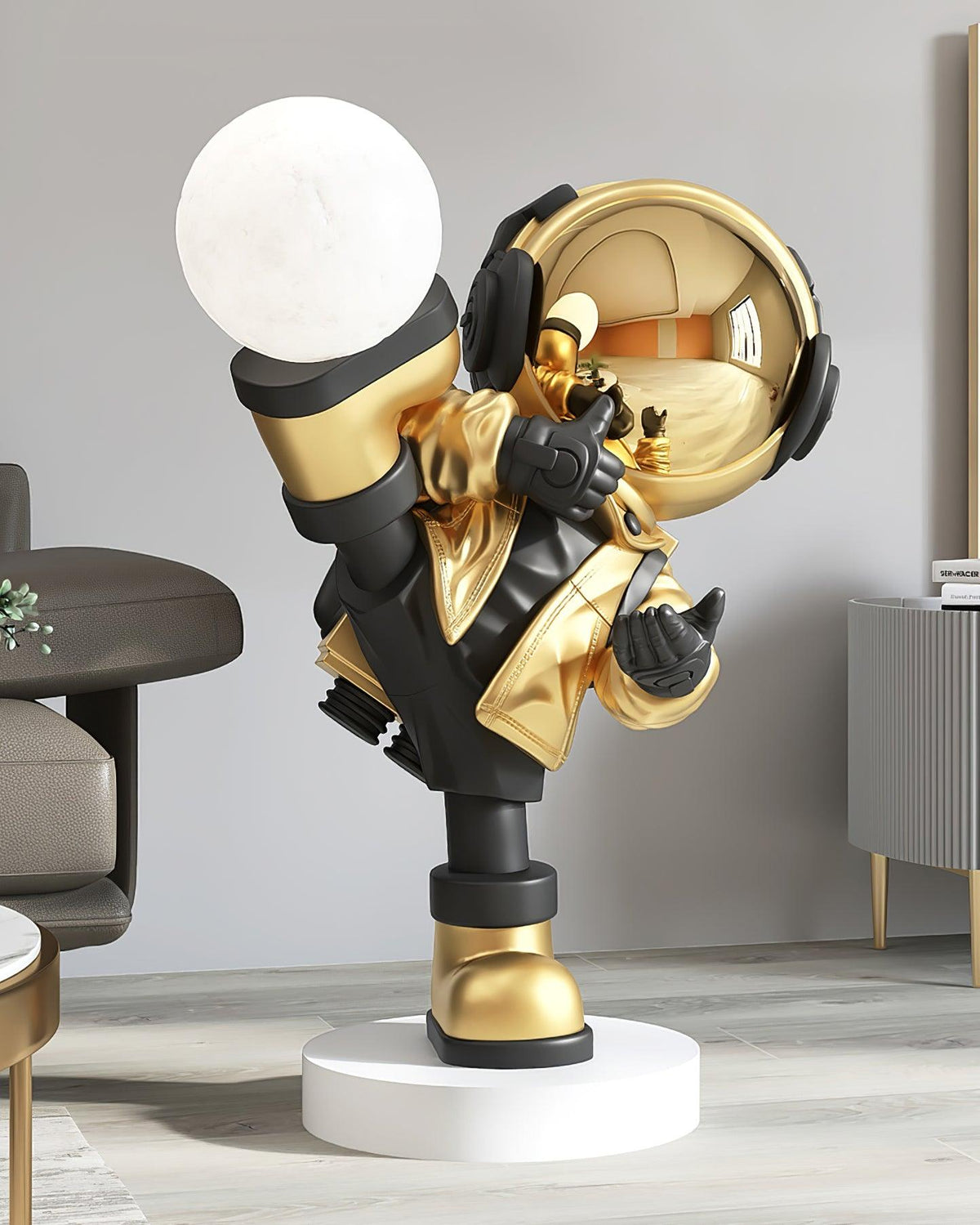 Arloril tafellamp met astronautenfiguur