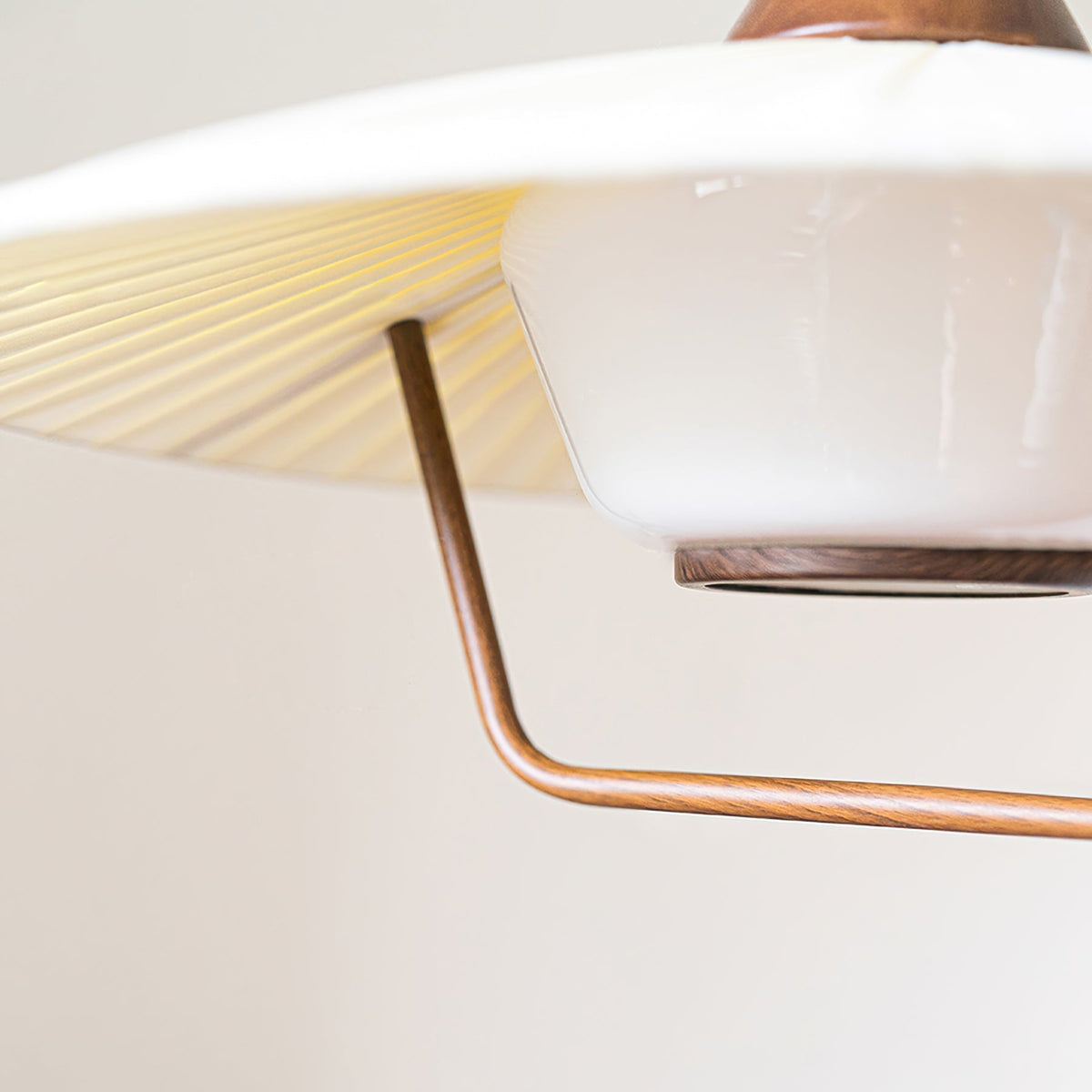 Mydorisra Traditionele klassieke hanglamp van textiel en hout
