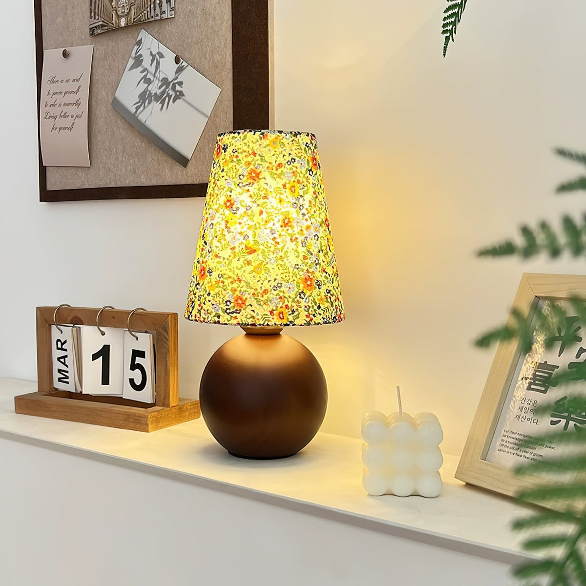 Elvivelia Vintage Houten tafellamp
