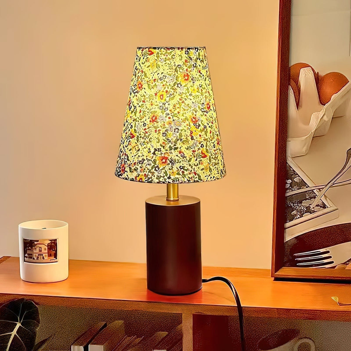 Elvivelia Vintage Houten tafellamp