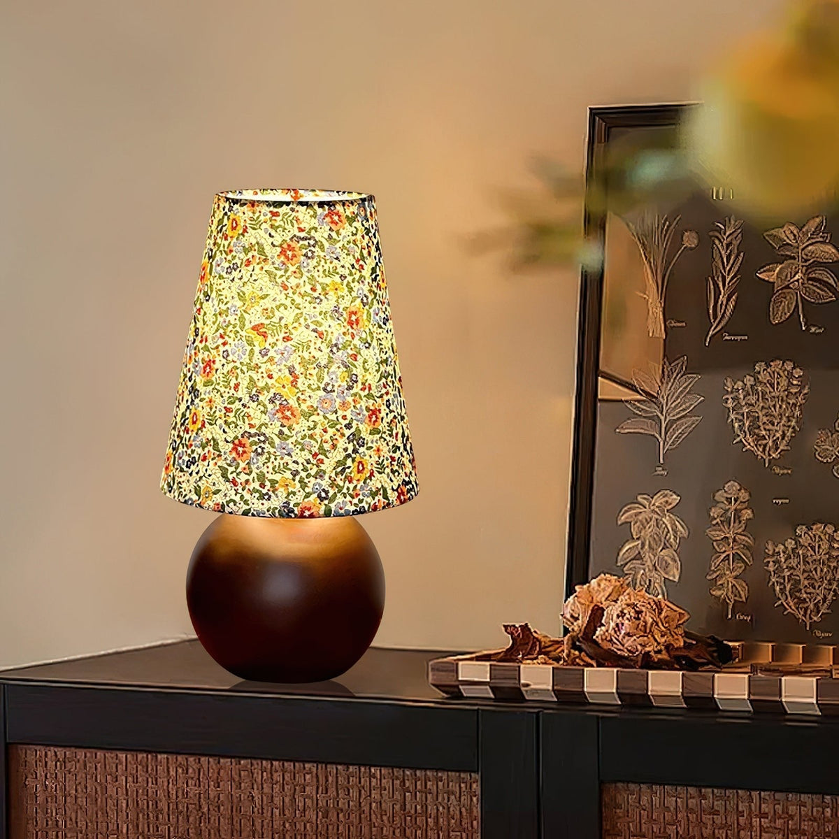Elvivelia Vintage Houten tafellamp