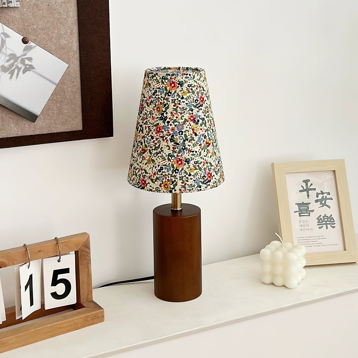 Elvivelia Vintage Houten tafellamp