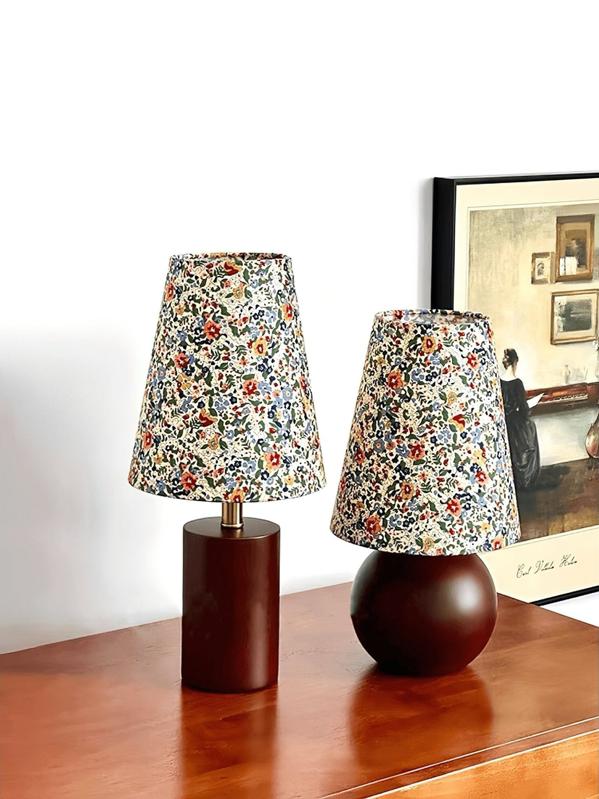 Elvivelia Vintage Houten tafellamp