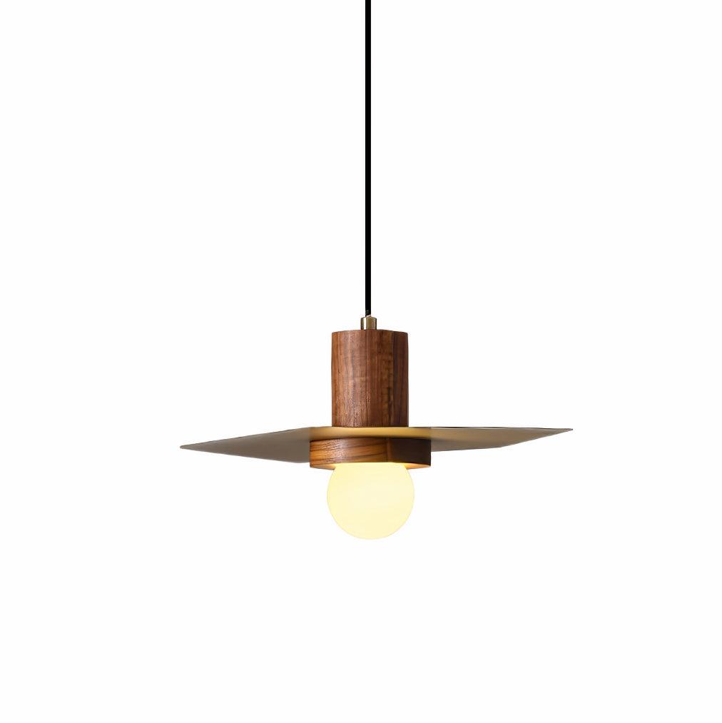 Elvoreria Premium Noordse kunst hanglamp van walnoothout