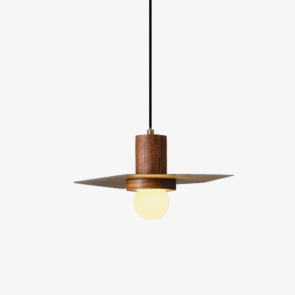 Elvoreria Premium Noordse kunst hanglamp van walnoothout