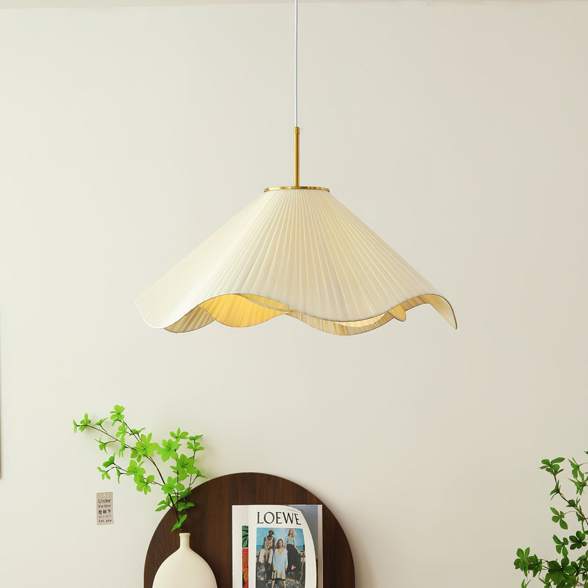 Drift Minimalistische hanglamp van stof