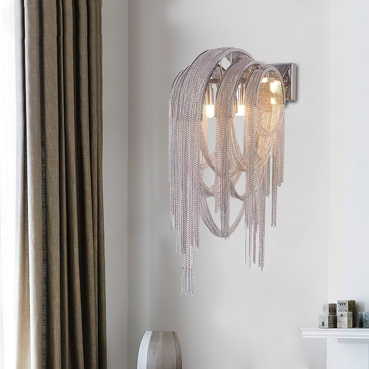 Chains Postmodern luxe Tassel wandlamp