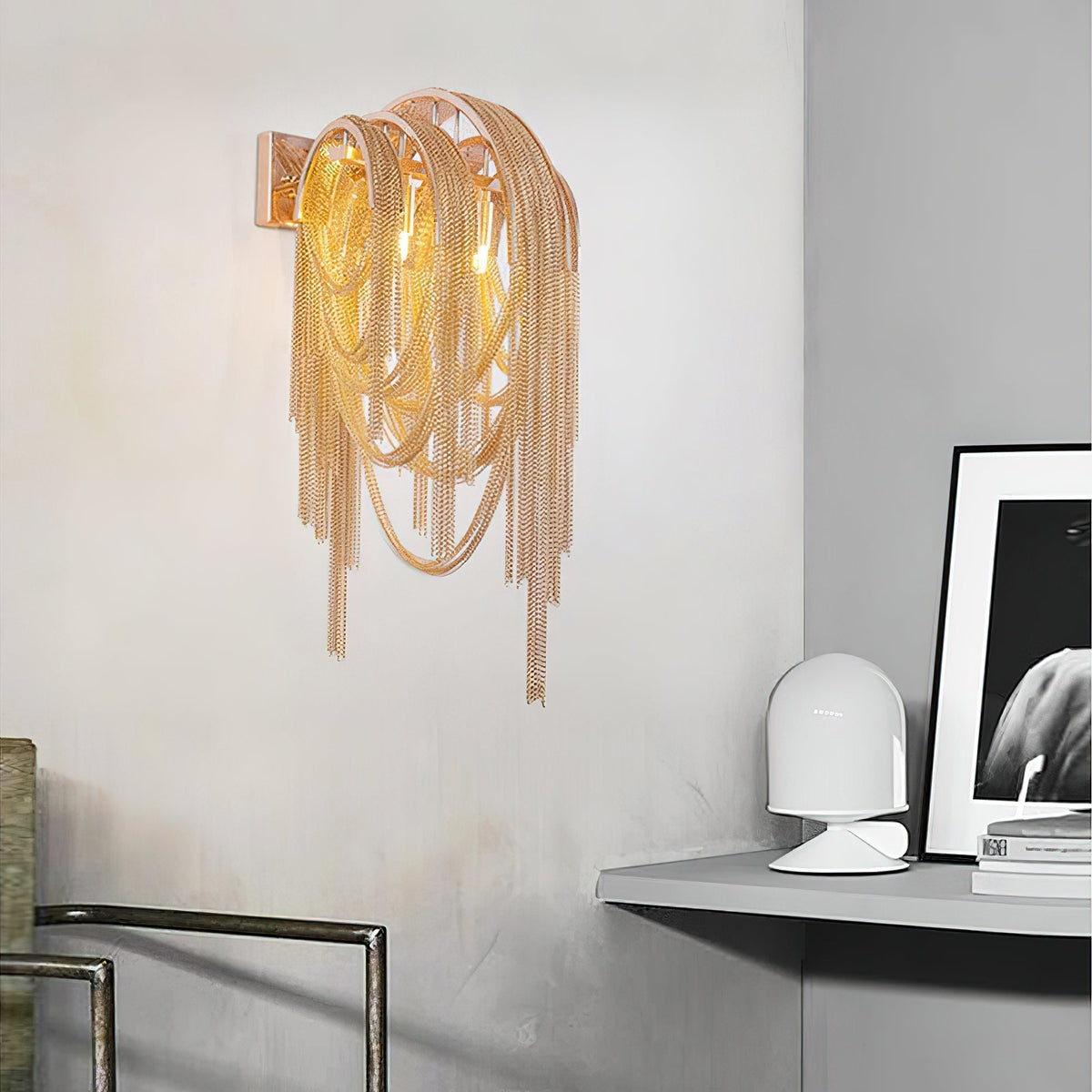 Chains Postmodern luxe Tassel wandlamp