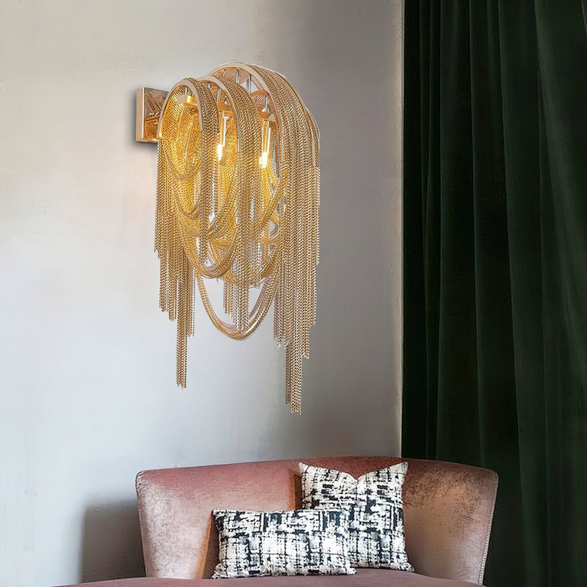 Chains Postmodern luxe Tassel wandlamp