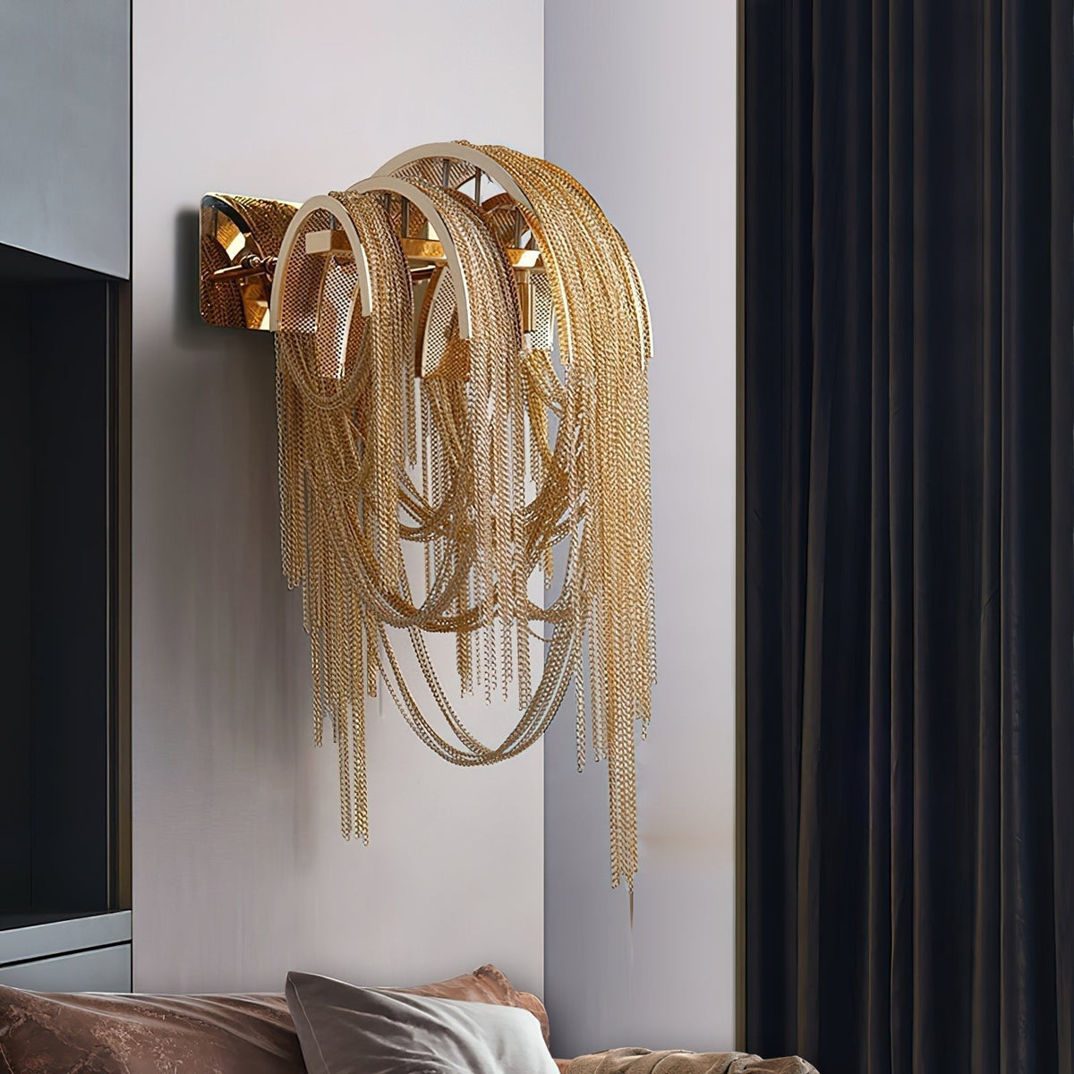 Chains Postmodern luxe Tassel wandlamp