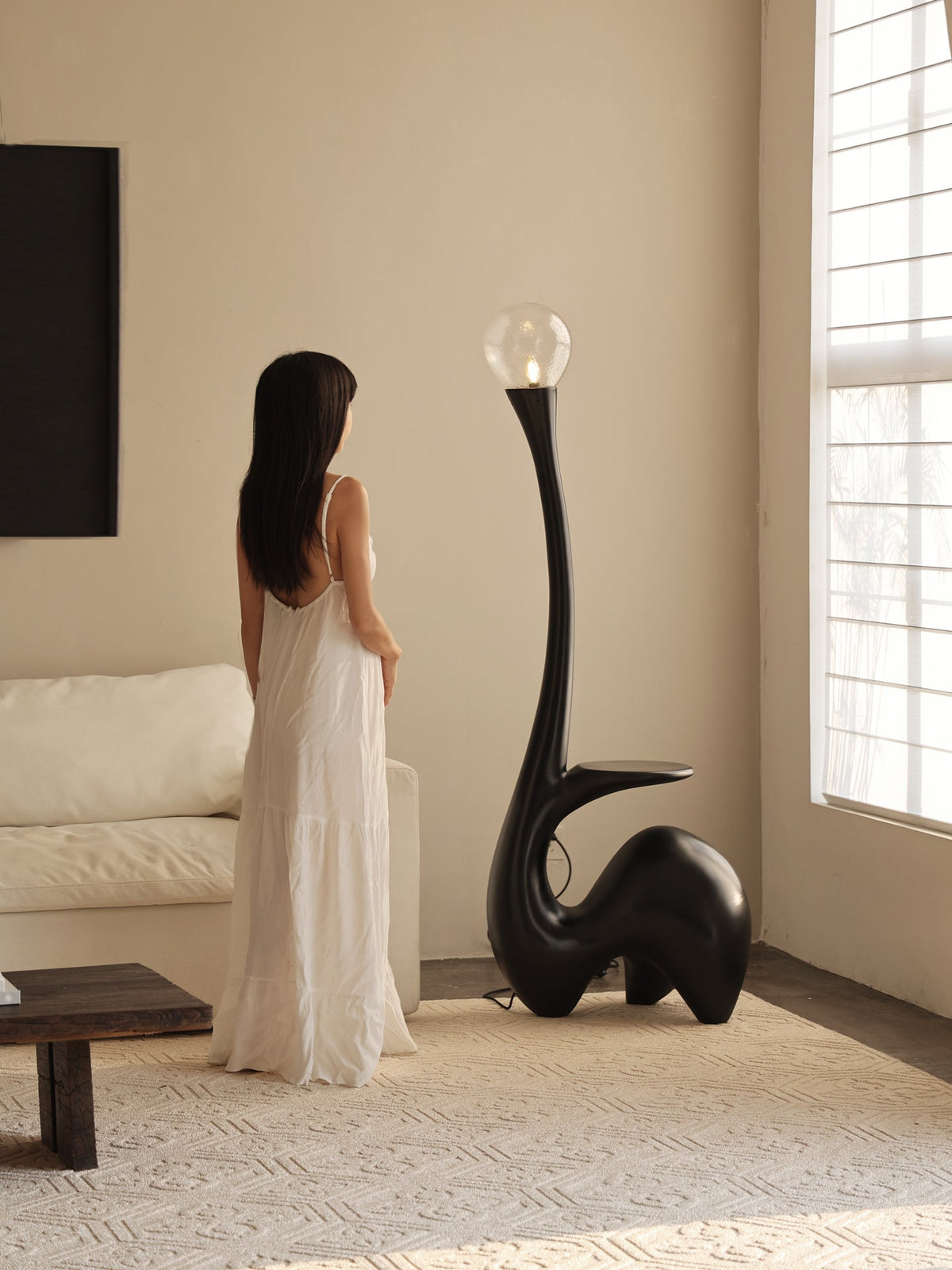 Lurk sculpturale vloerlamp