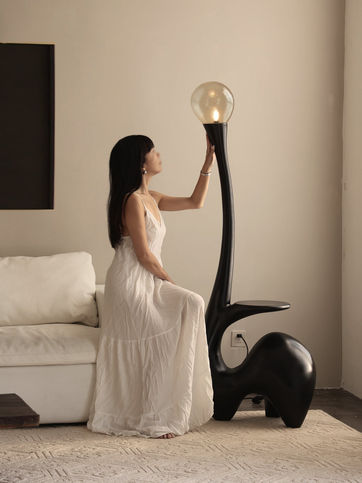 Lurk sculpturale vloerlamp
